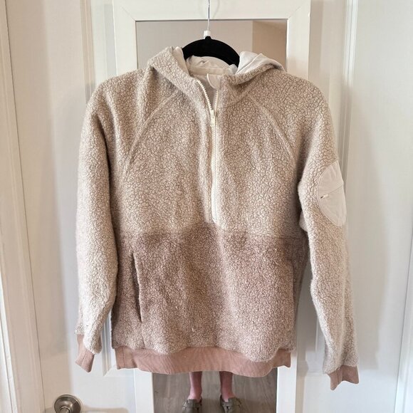 Outdoor Voices Women Megafleece Zip Oatmeal Size Small - Picture 1 of 4